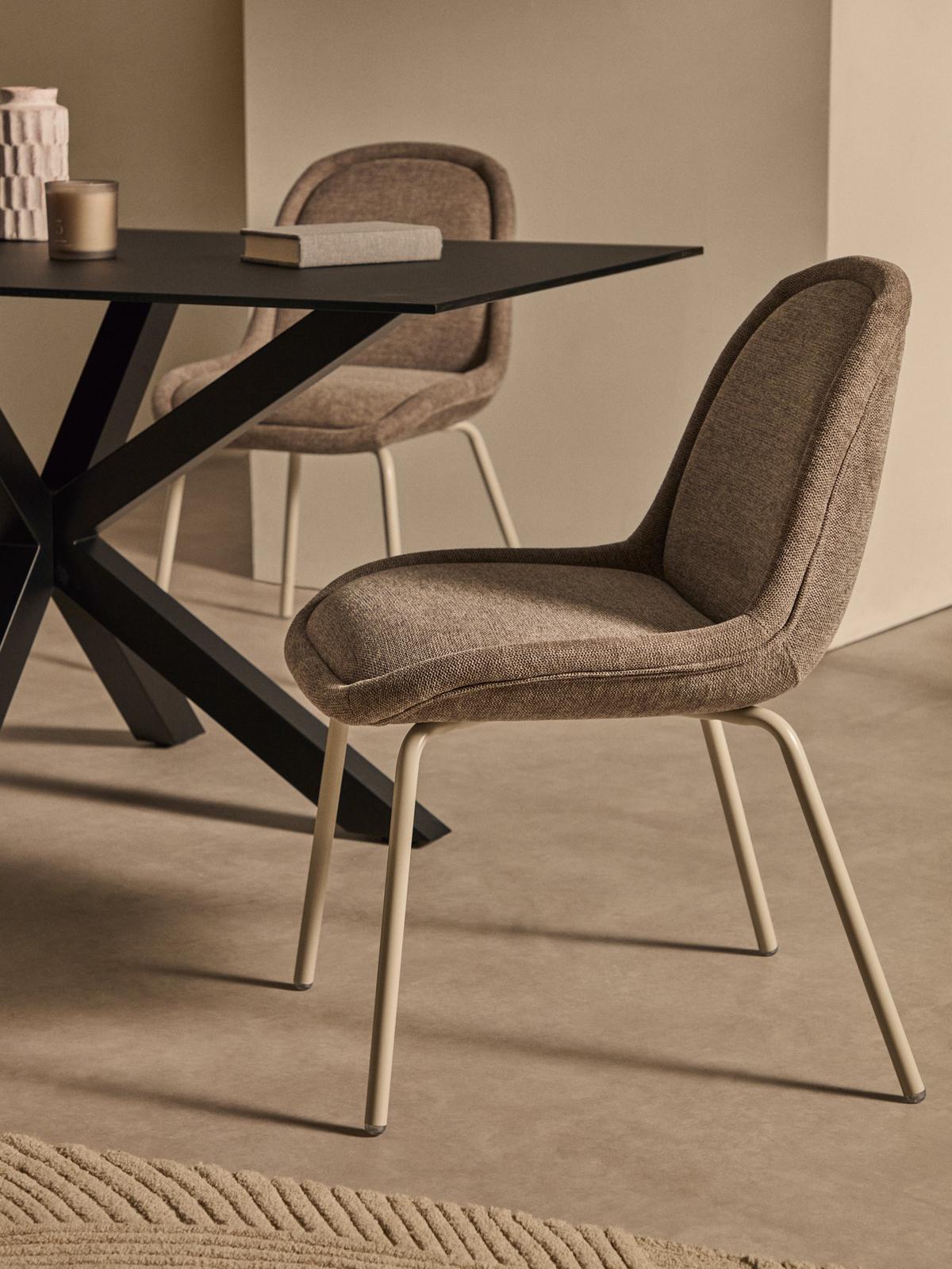 Stoel Aimin Bruin Chenille