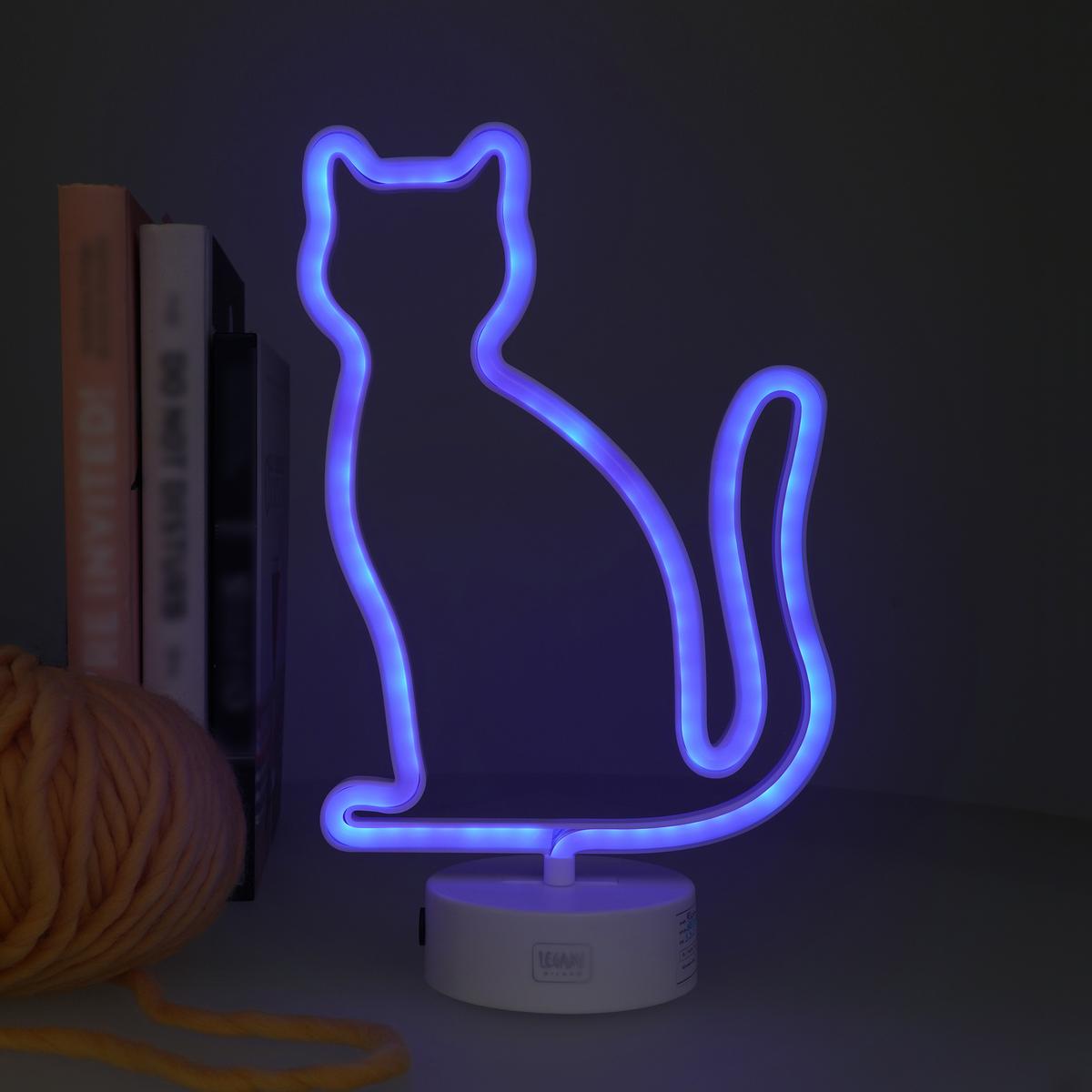 Neon Effect Led Lamp Kitty