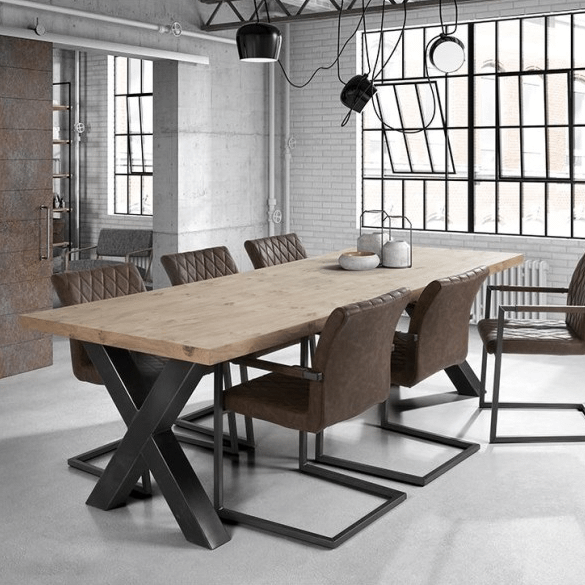 Eettafel SVERRE X-poot 220x100