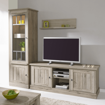 TV-meubel COTTON Kristal Eik Licht Bruin B171 TV-meubel COTTON Kristal Eik Licht Bruin B171