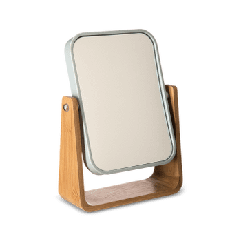 Make-Up Spiegel SINDRE Bamboe Wit Make-Up Spiegel SINDRE Bamboe Wit