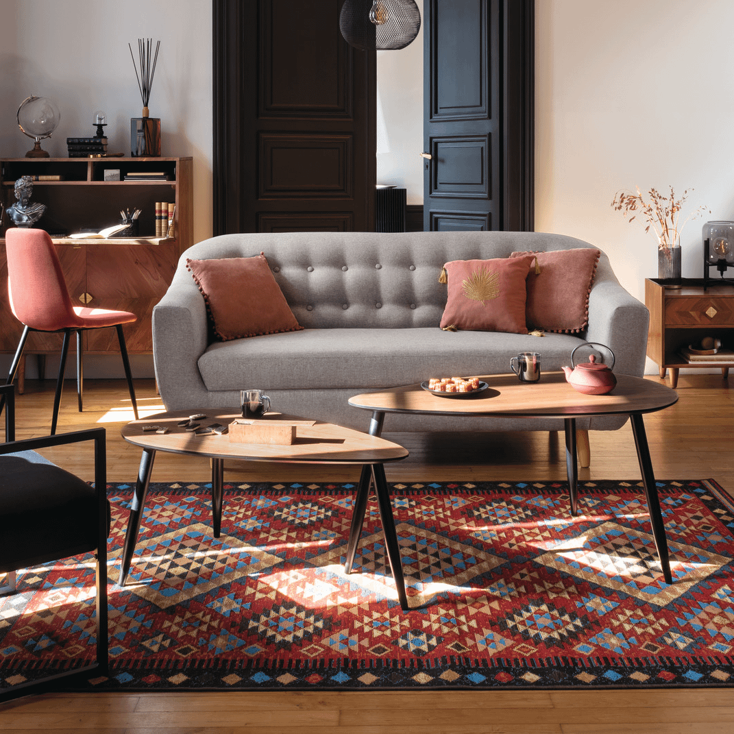 Salontafel MELIO Set van 2 - Walnootlook