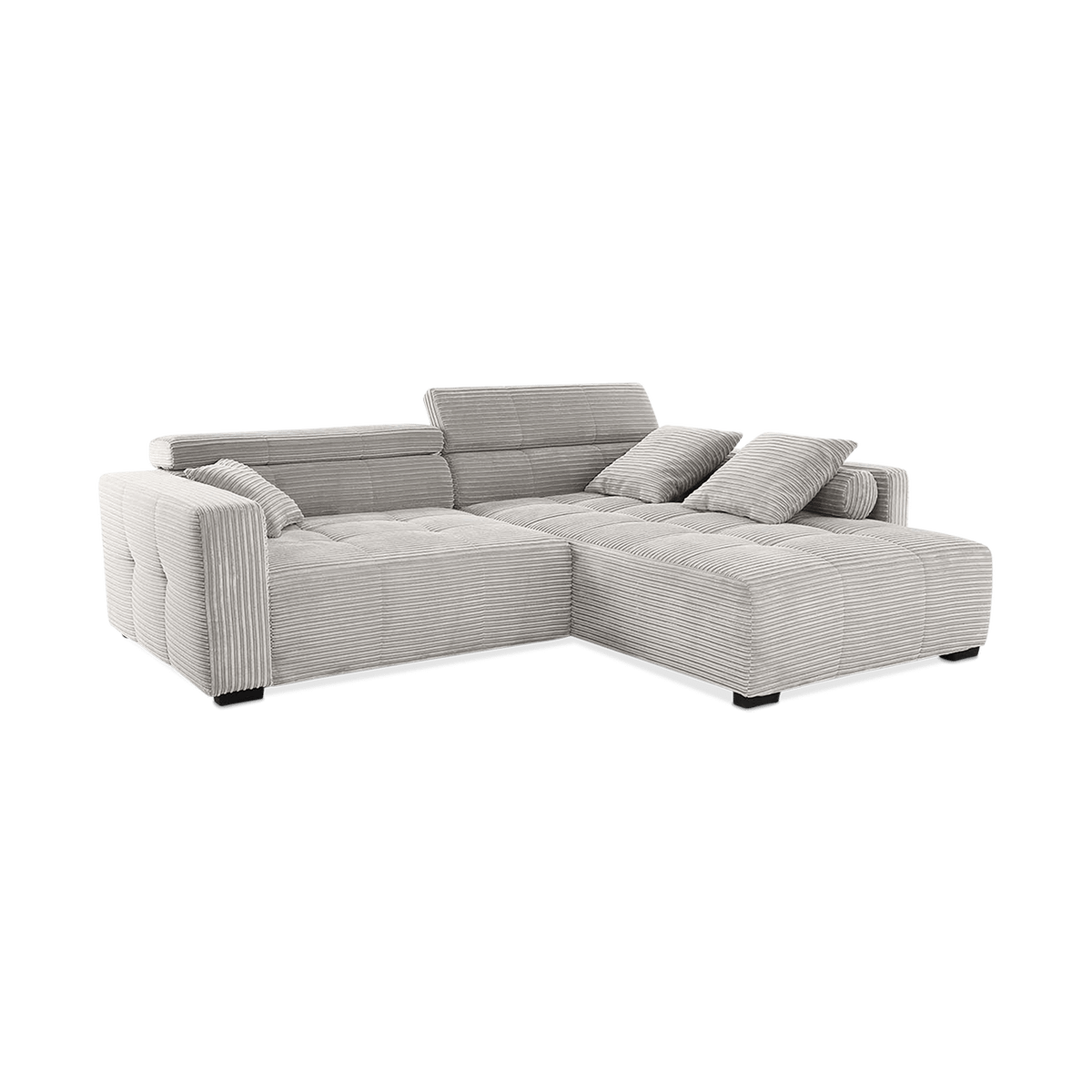 Hoeksalon LORETO Lichtgrijs B283-L231