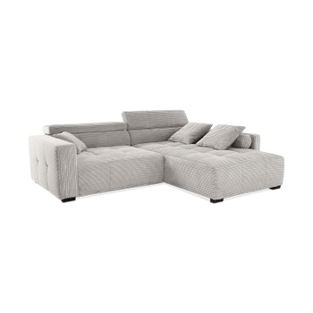 Hoeksalon LORETO Lichtgrijs B283-L231 Hoeksalon LORETO Lichtgrijs B283-L231