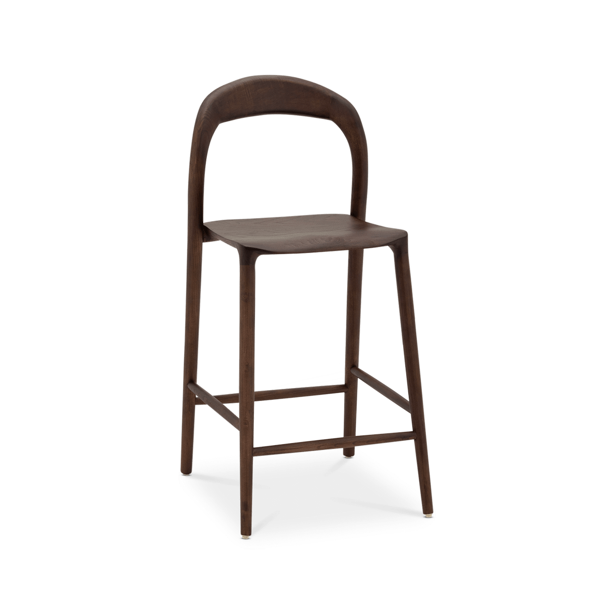 Barstoel UMA Ash Wood Walnut