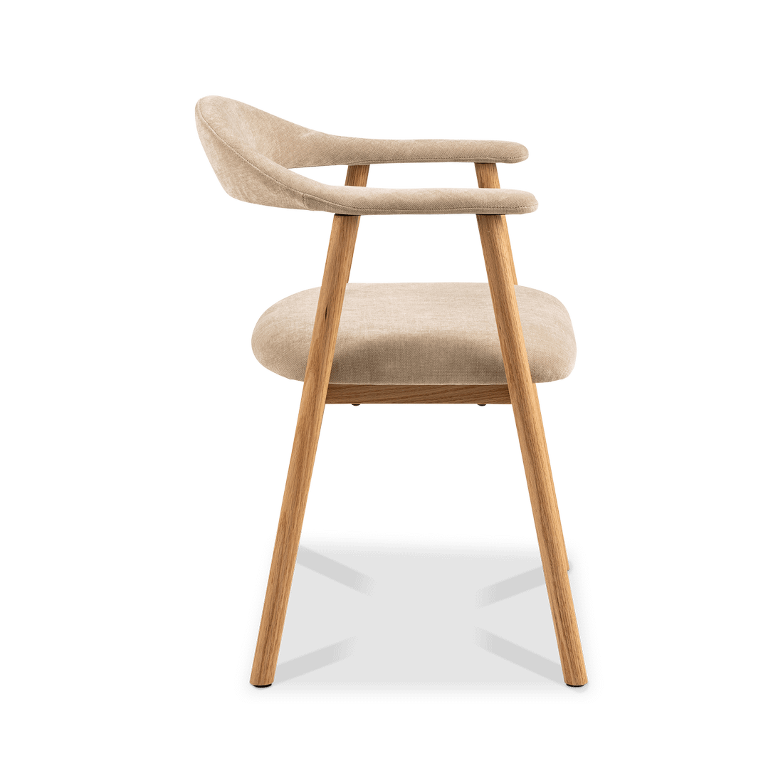 Armstoel COLETTE Danny Beige - Poot Eik Armstoel COLETTE Danny Beige - Poot Eik