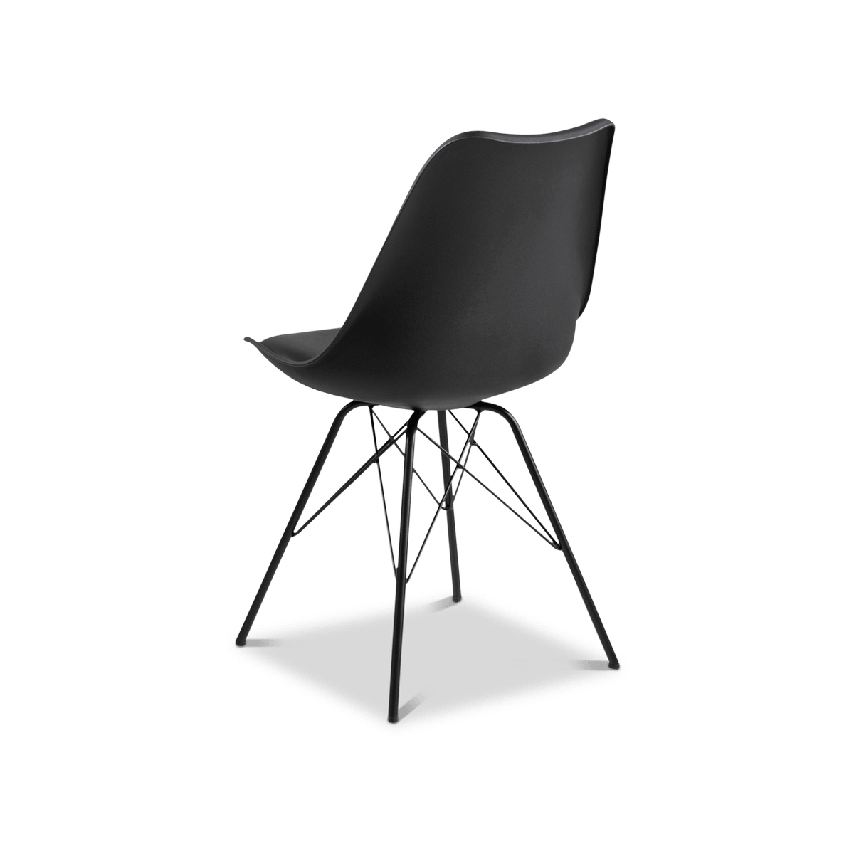 Kuipstoel KORDELIO PU leather look black