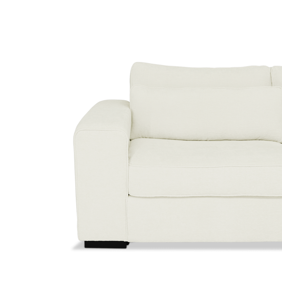 Hoeksalon PLUSS Longchair Rechts Wit Hoeksalon PLUSS Longchair Rechts Wit
