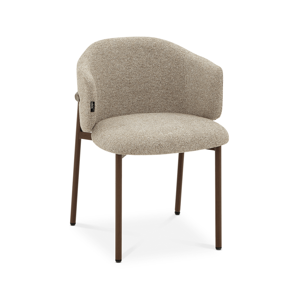 Stoel LUNO Sand / Walnut foil