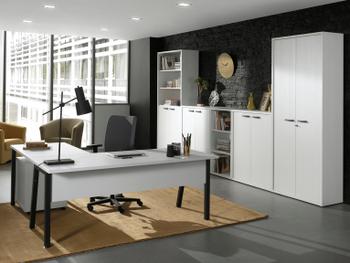Bureau Aanzetstuk APPS Structuur Wit Bureau Aanzetstuk APPS Structuur Wit