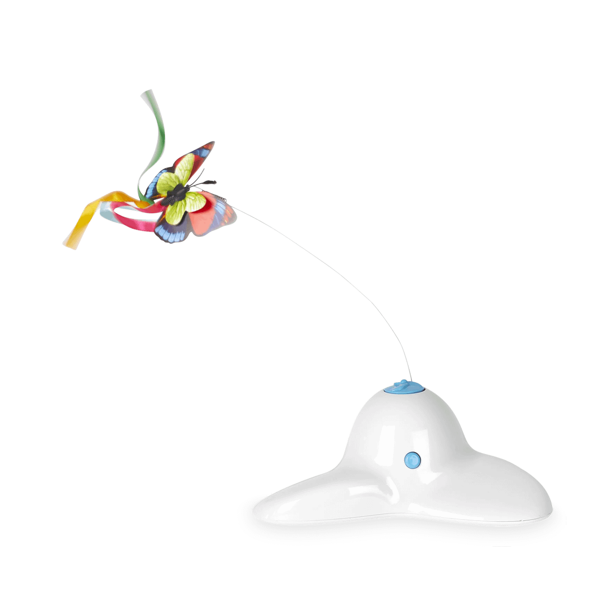 Kattenspeeltje BUTTERFLY Roterend Wit
