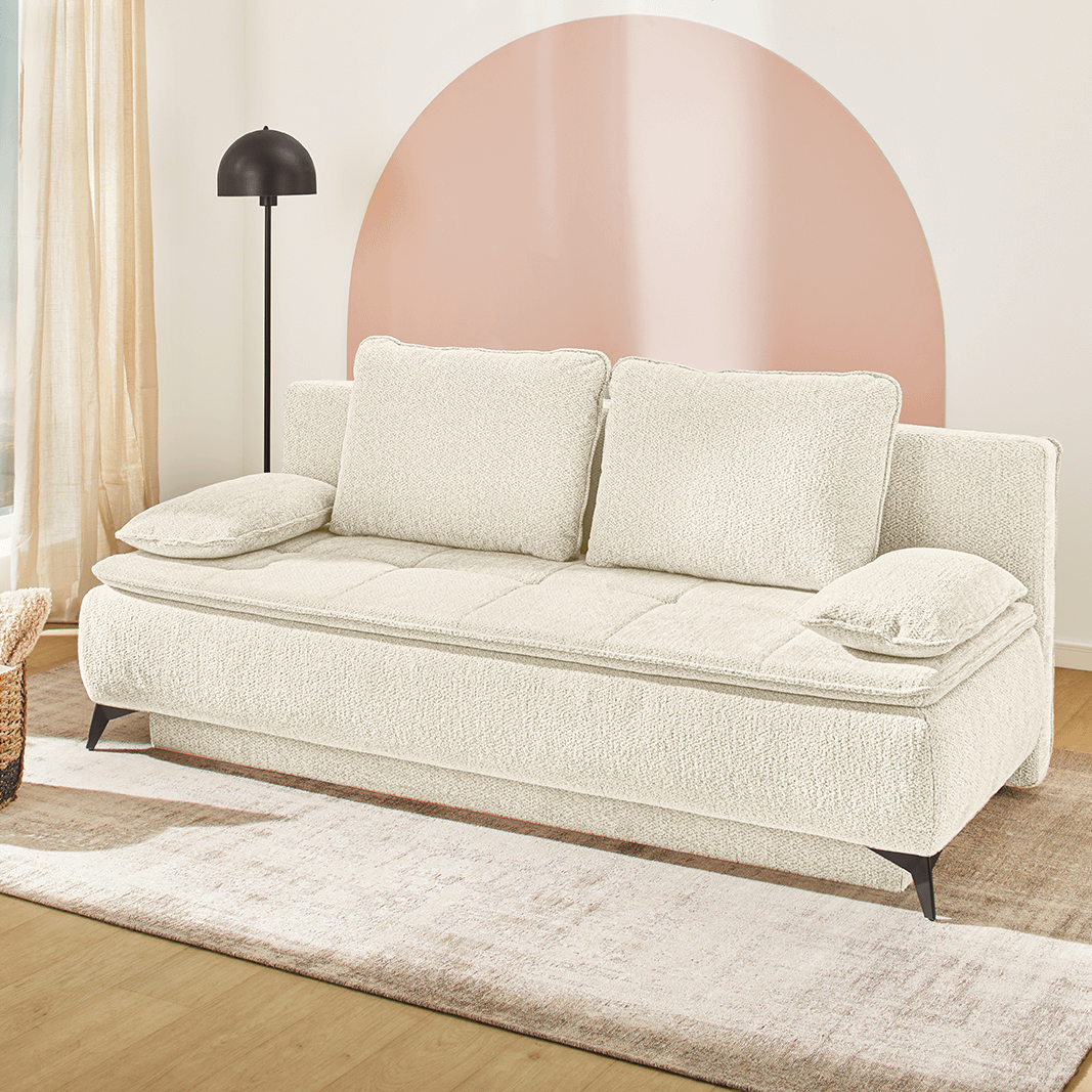 Bedcanapé JORIK Chenille Beige B204