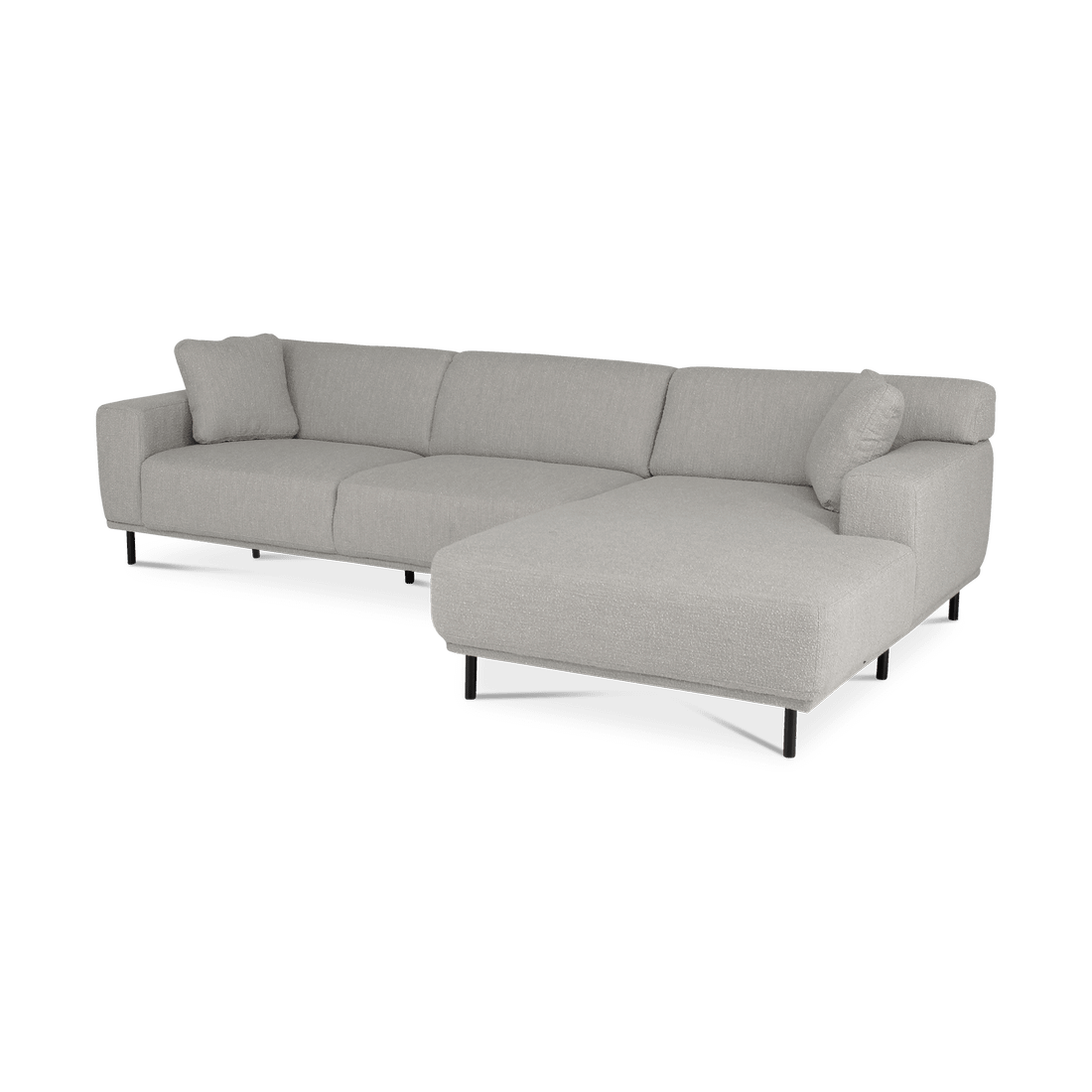 Hoeksalons QUILLO Longchair Rechts Grijs B325 Hoeksalons QUILLO Longchair Rechts Grijs B325