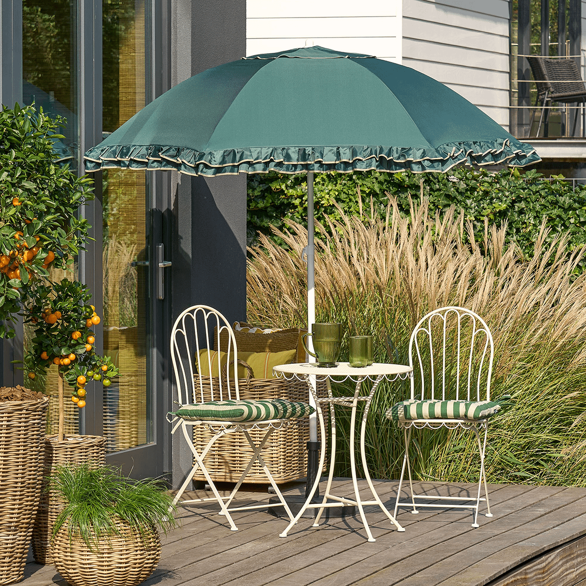 Parasol SOLINA Kantelbaar Groen Ø195