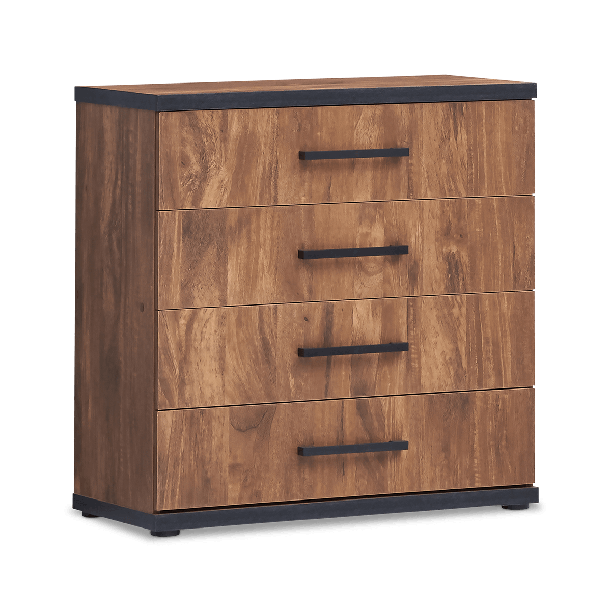 Commode MATHIS Acacia/Black Concrete