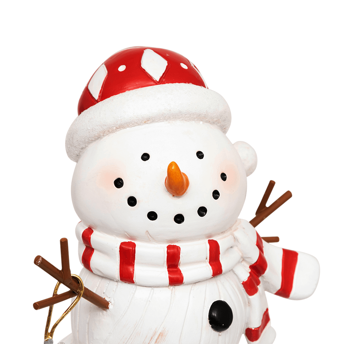 Sneeuwman BIXBY Poly Wit/Rood