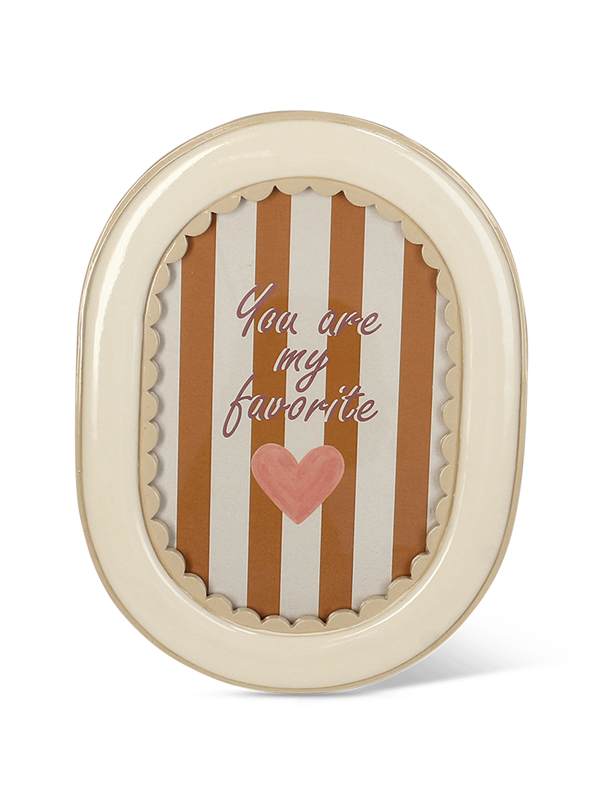 Fotokader Akosua Ovaal Beige