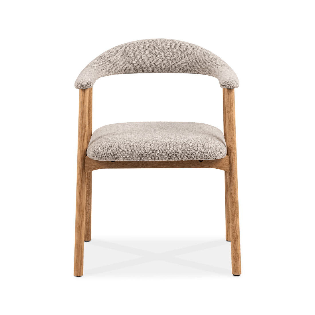 Armstoel COLETTE Monza Beige - Poot Eik Armstoel COLETTE Monza Beige - Poot Eik