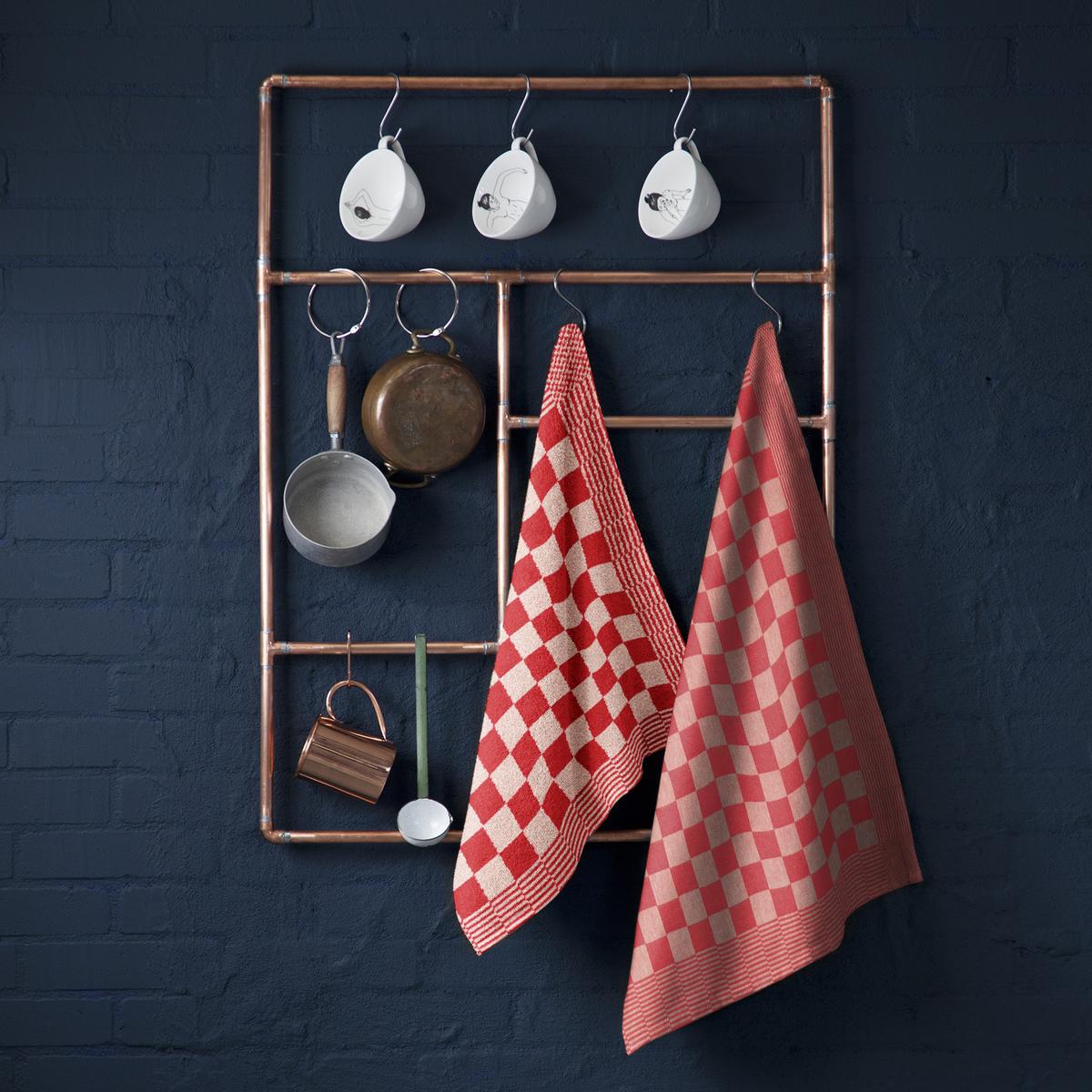 Keukendoek DDDDD 50x55 Rood