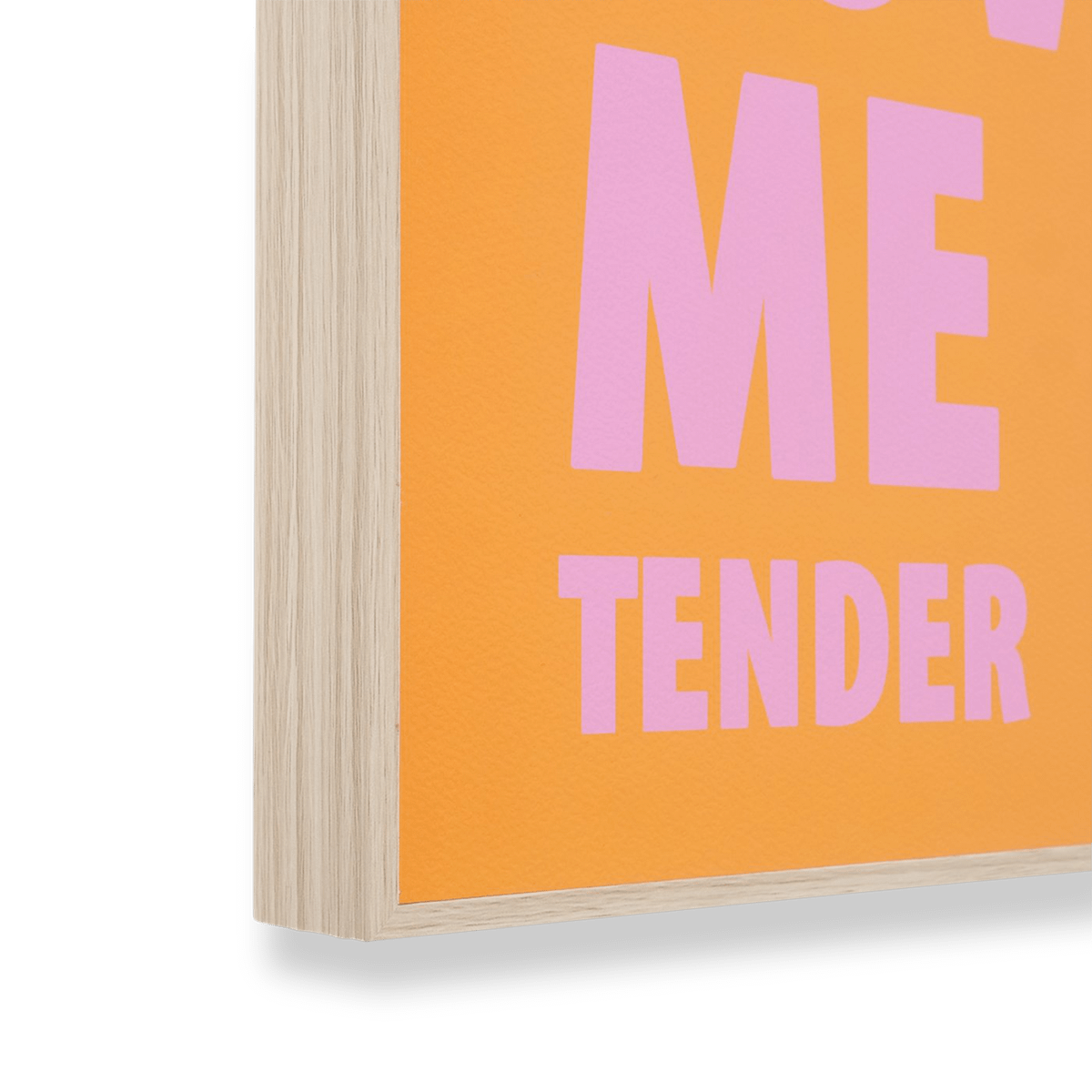 Wanddeco LOVE ME TENDER L Oranje