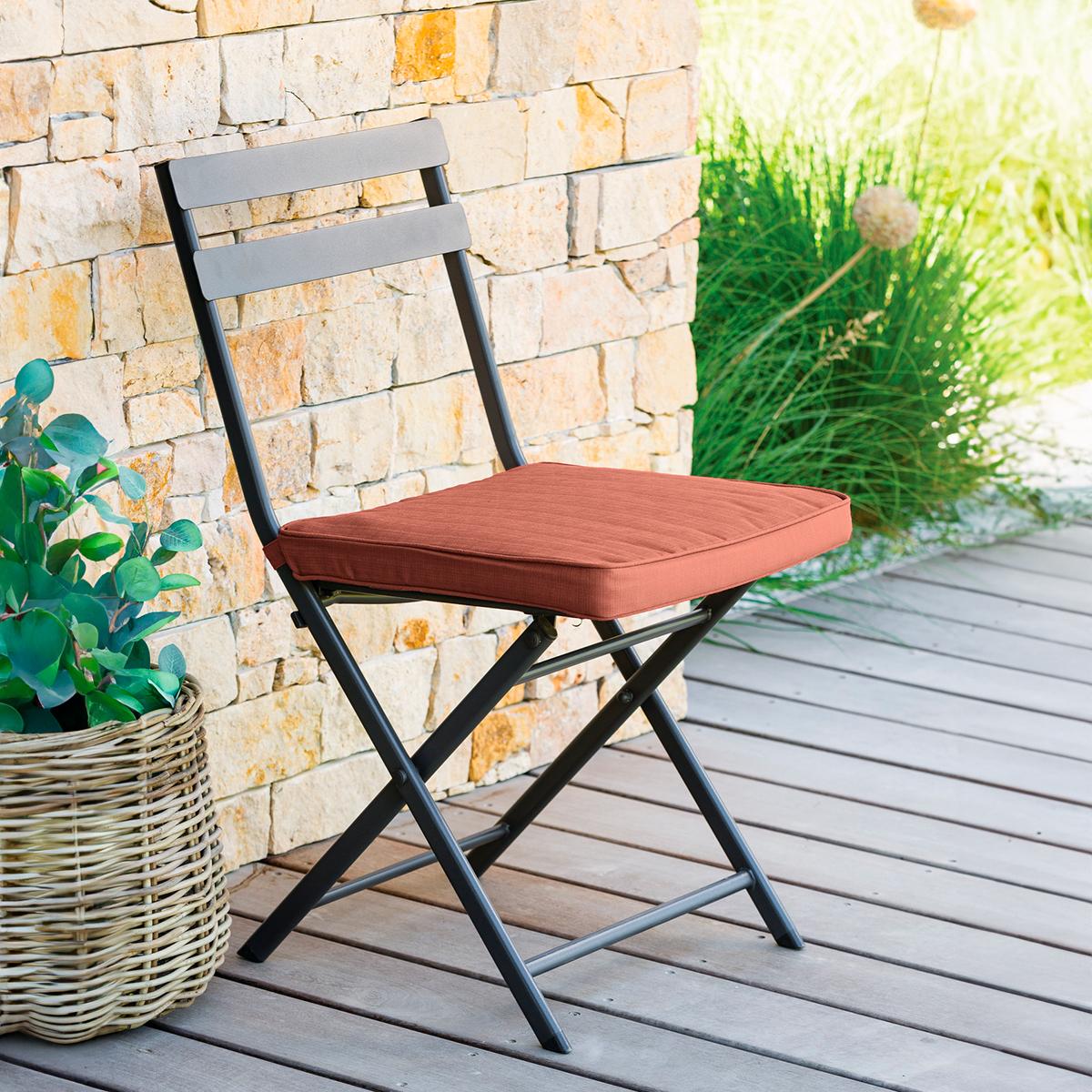 Stoelkussen Velcro GRIGIO Acajou