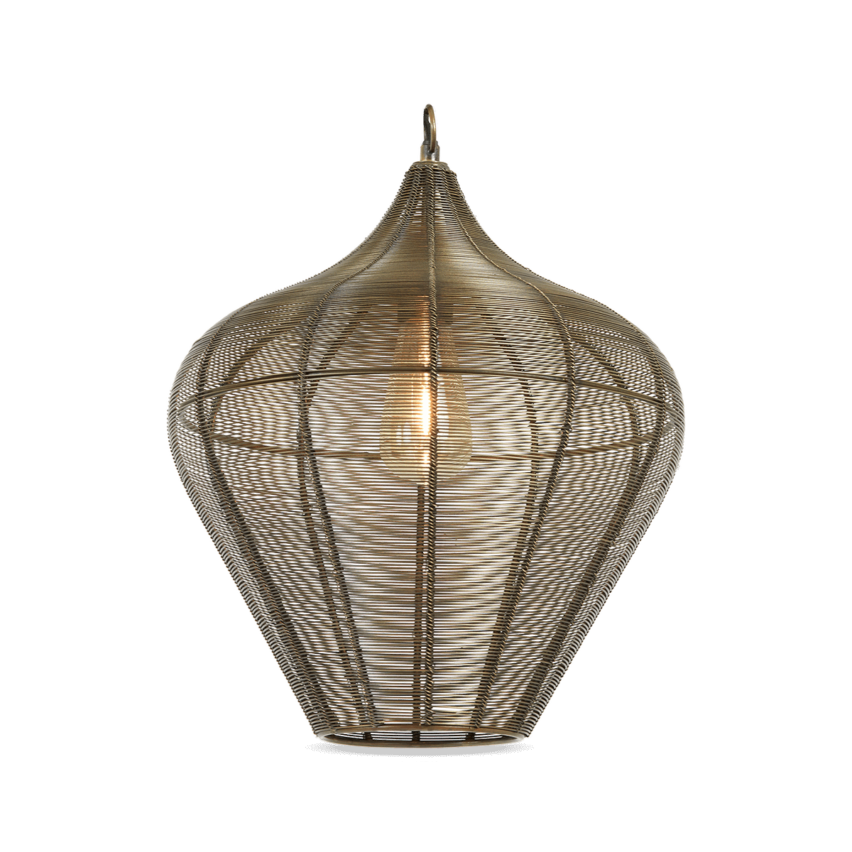 Hanglamp ALVARO 1Del. Brons L
