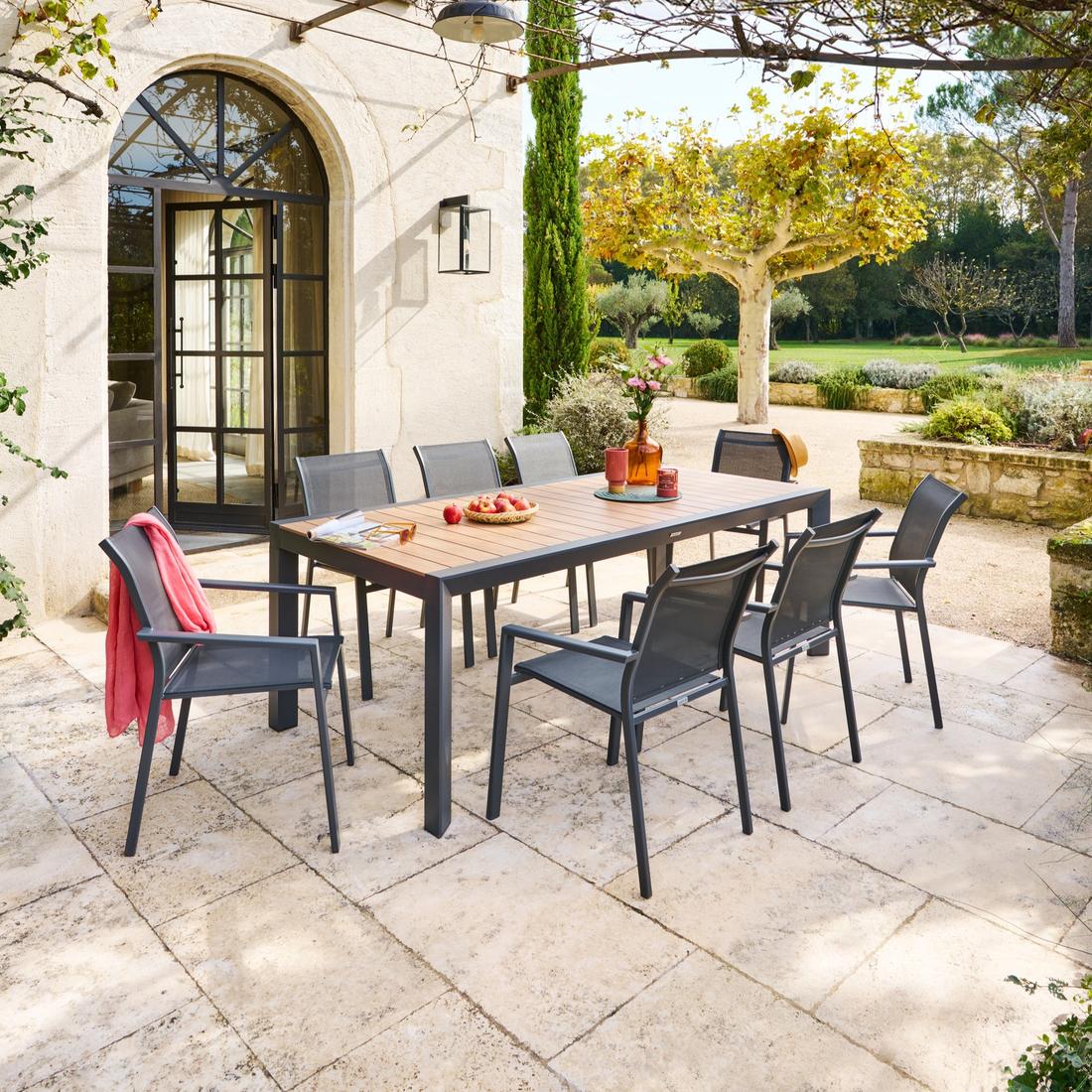 Tuinstoel DURELLA Grafiet Tuinstoel DURELLA Grafiet