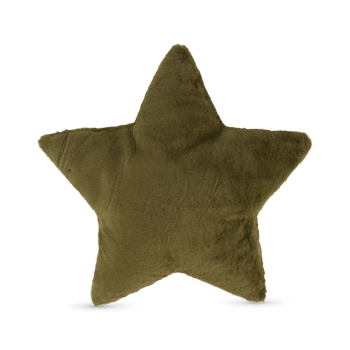 Kussen TYCHO Ster Furry Poly Groen Kussen TYCHO Ster Furry Poly Groen