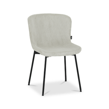 Stoel ZOEY Beige Ribfluweel Stoel ZOEY Beige Ribfluweel