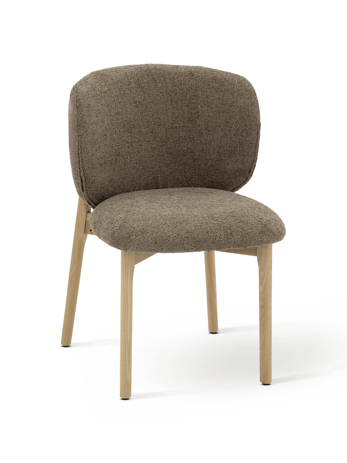 Stoel Edna Taupe Natural Oak
