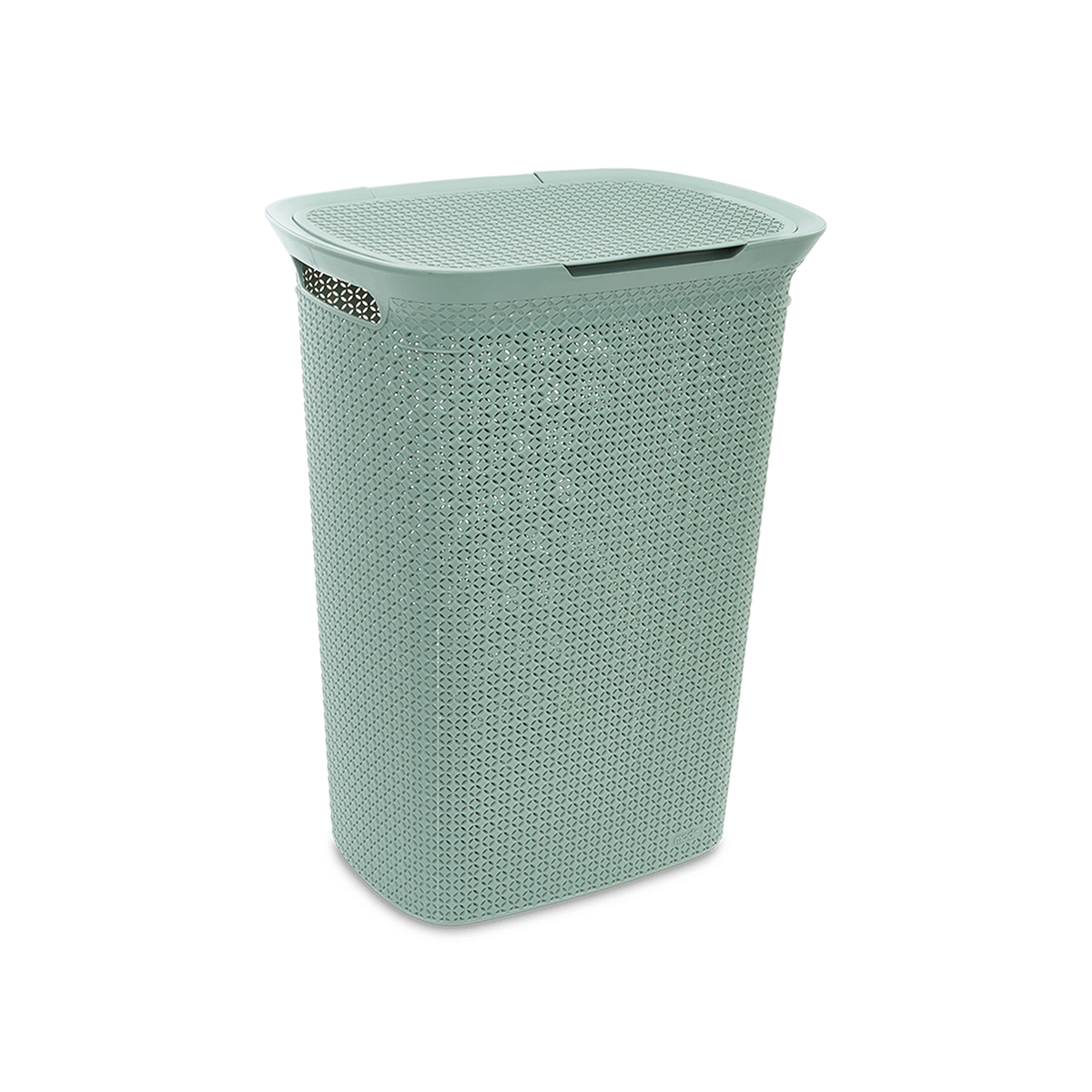 Wasmand SCANDI met Deksel 57L Green