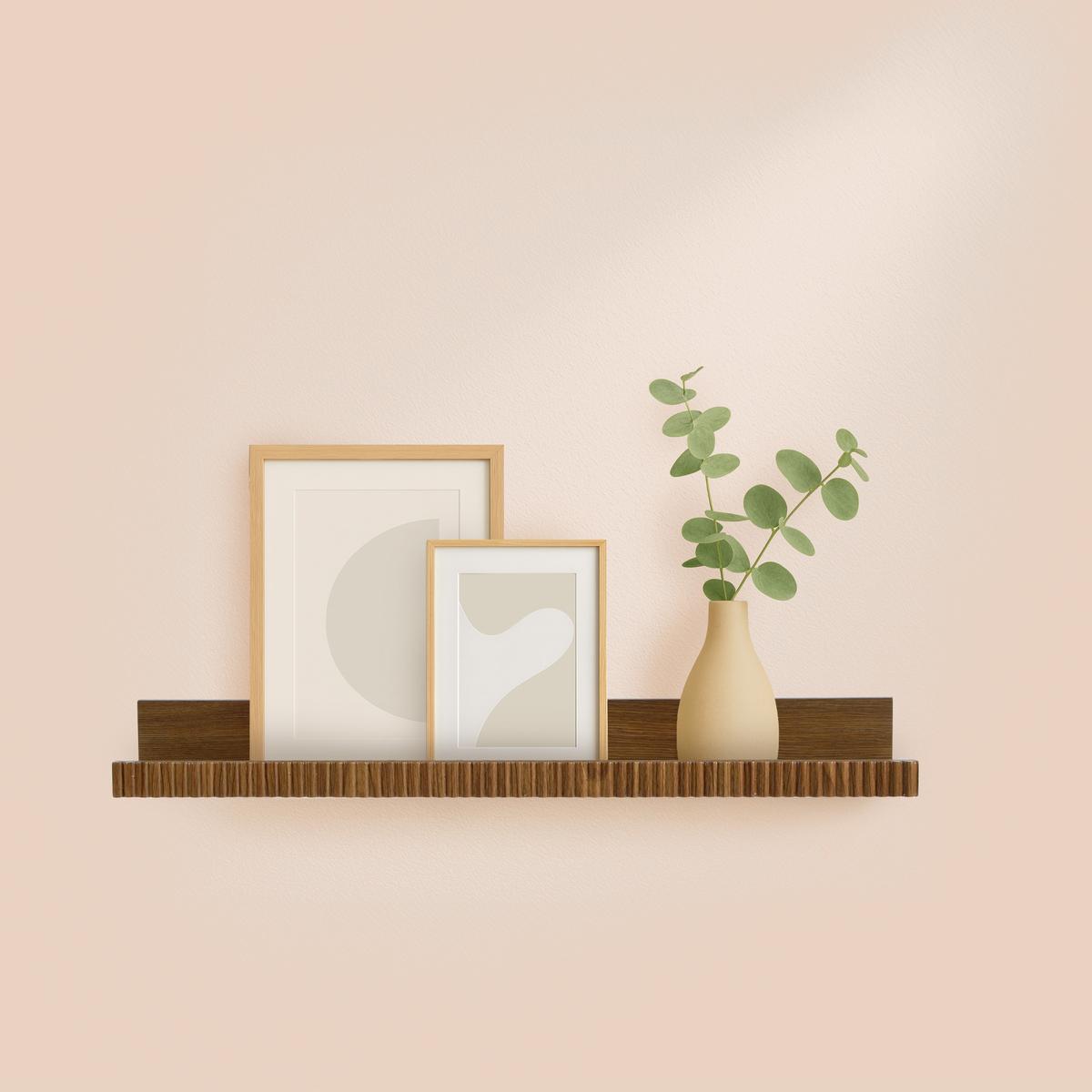 Wandplank ONNIA Opkant Ribbel Bruin 59