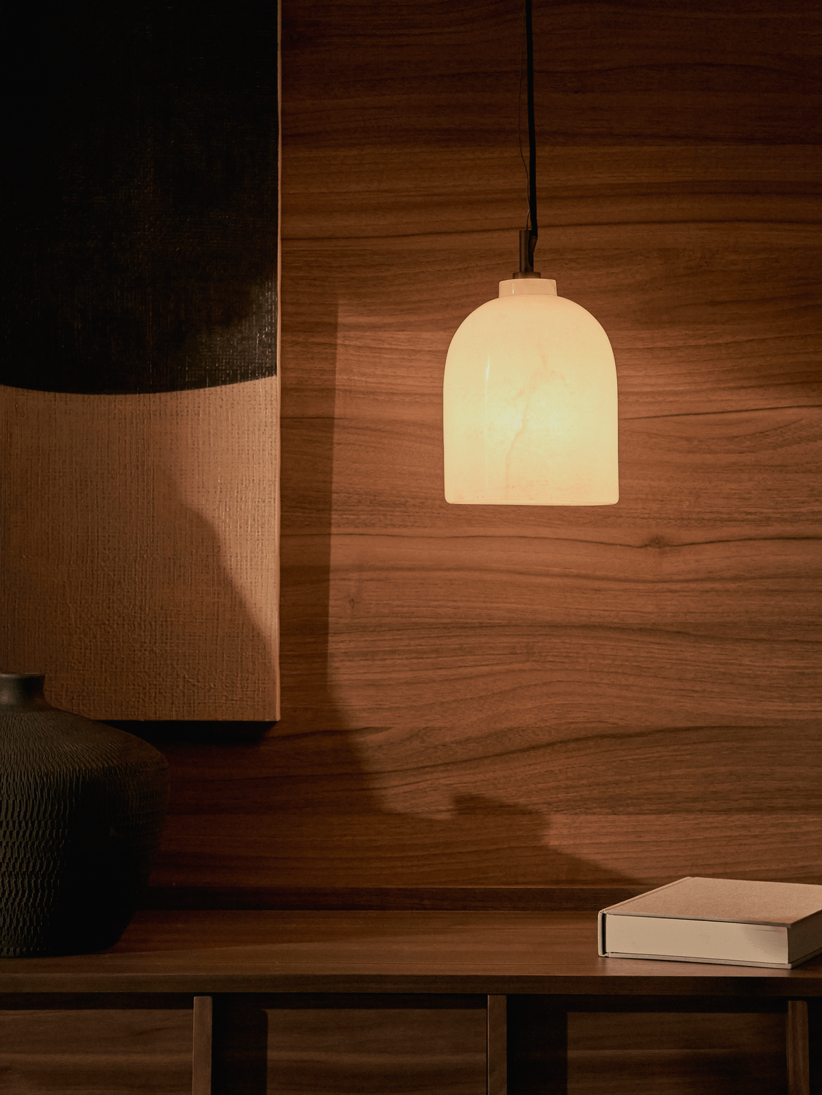 Shenli plafondlamp van albast ⌀15 cm