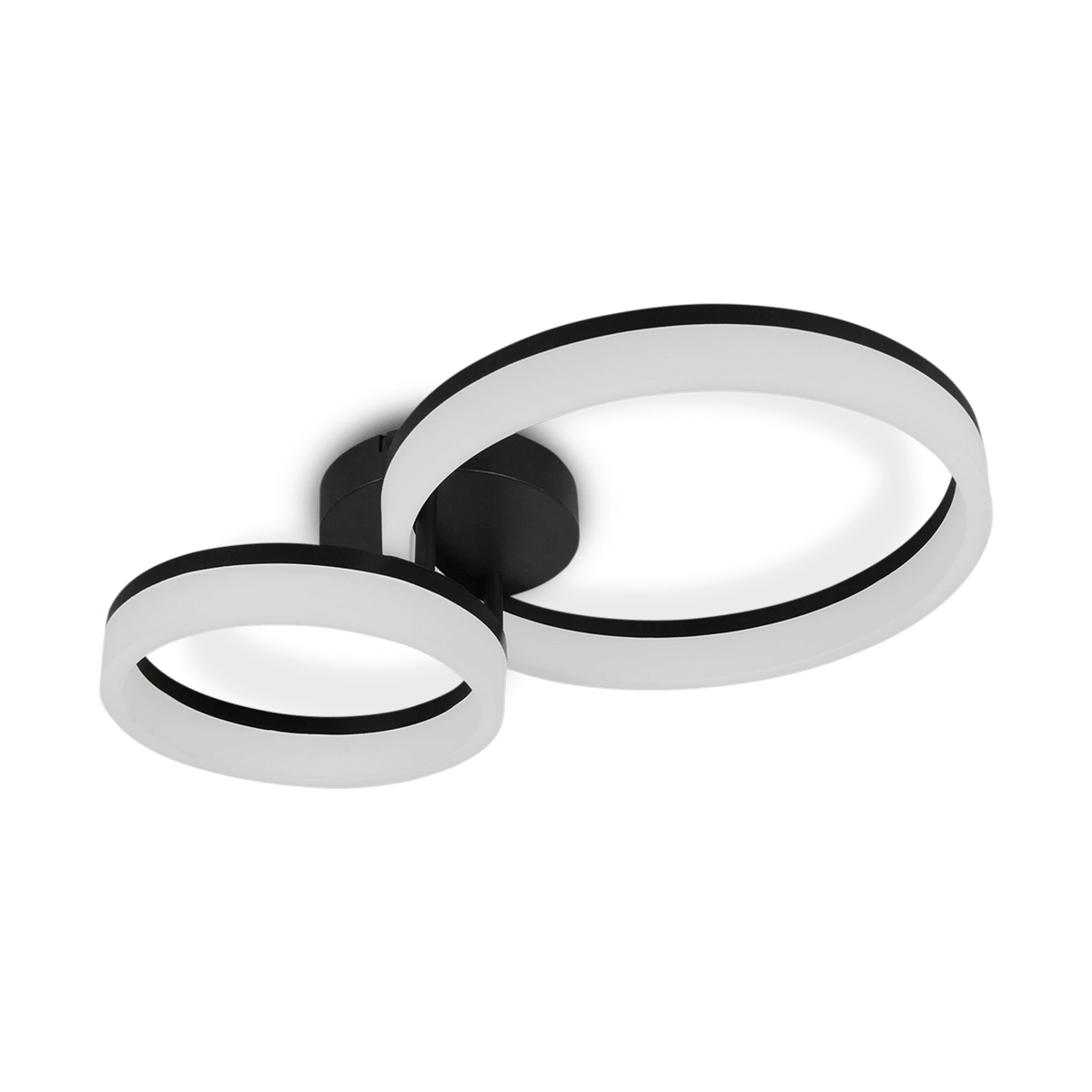 Plafonnier SCOPE 2Del. Metaal Mat Zwart