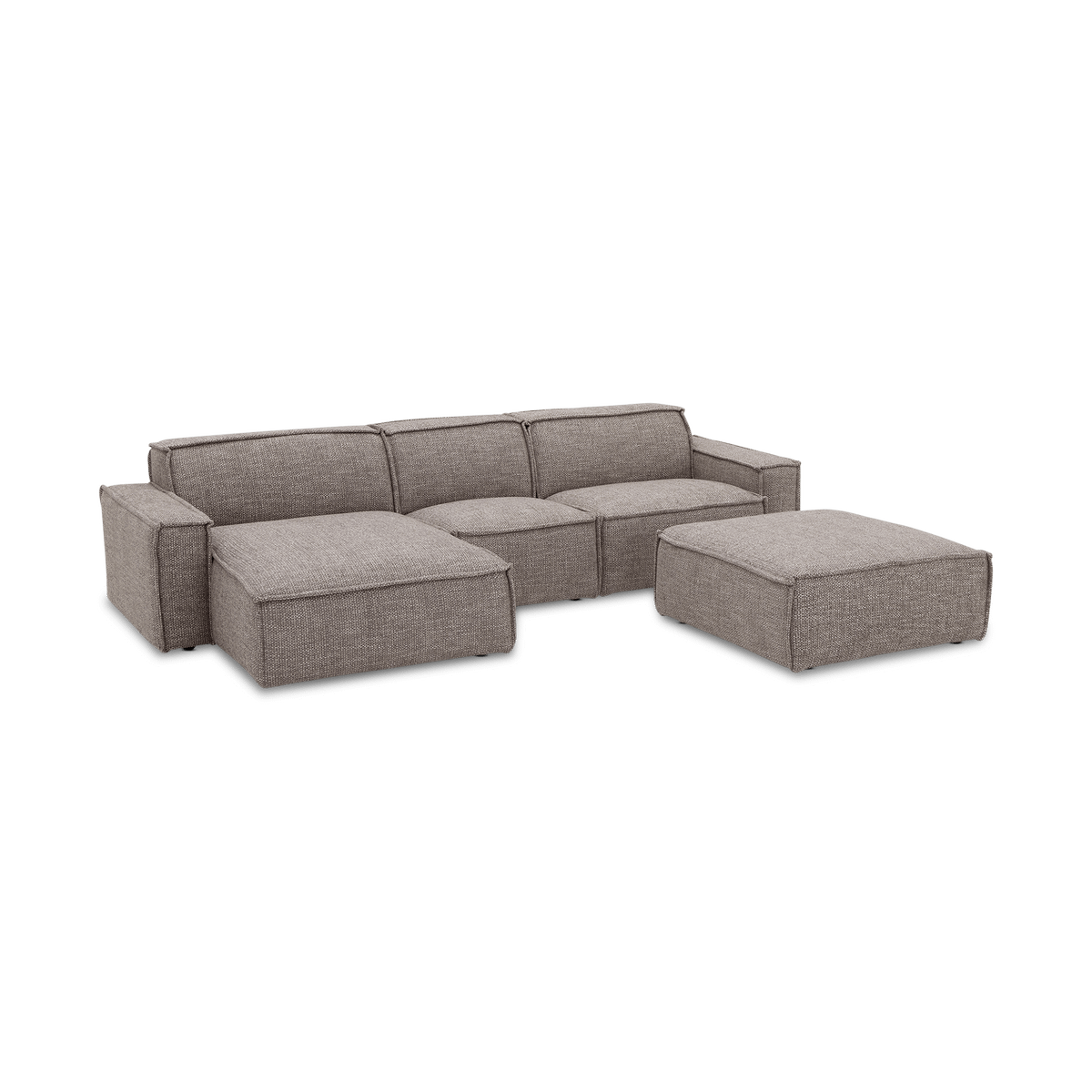 Poef HUDSON Taupe 95x95