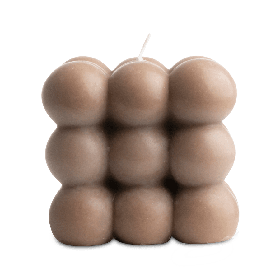 Kaars CUBE Bruin Kaars CUBE Bruin