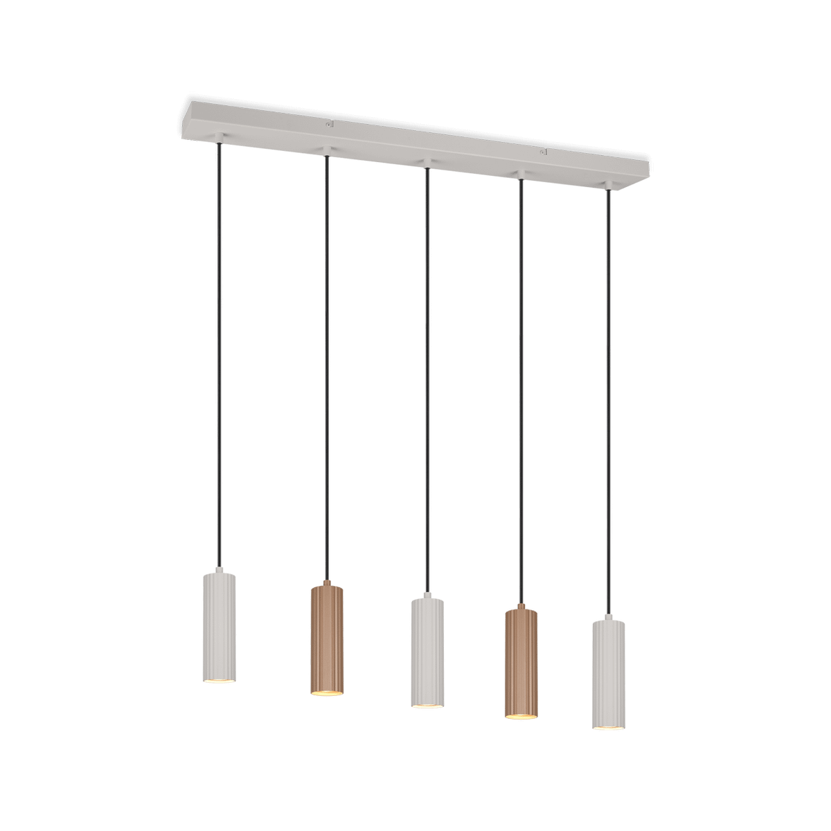 Hanglamp SOKA 5Del. Metaal Coffee