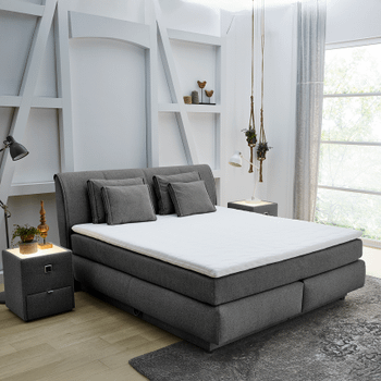 Boxspring AMSTELVEEN 180x200 Donkergrijs Boxspring AMSTELVEEN 180x200 Donkergrijs