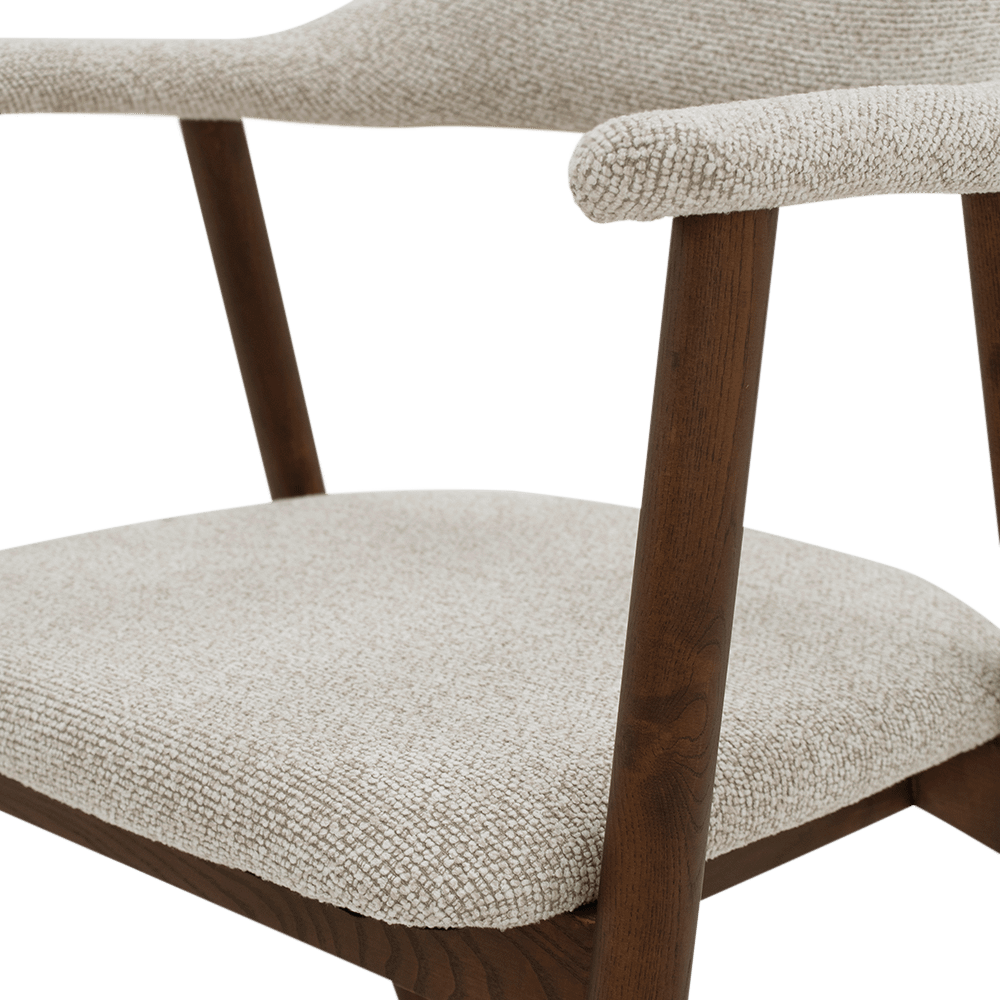 Armstoel COLETTA Muted Taupe/Ash Wood Walnut