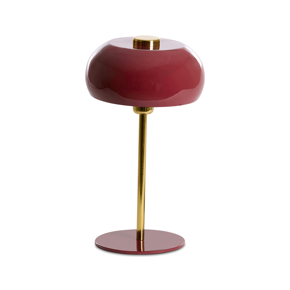 Tafellamp SURIN Glans Burgundy/Goud