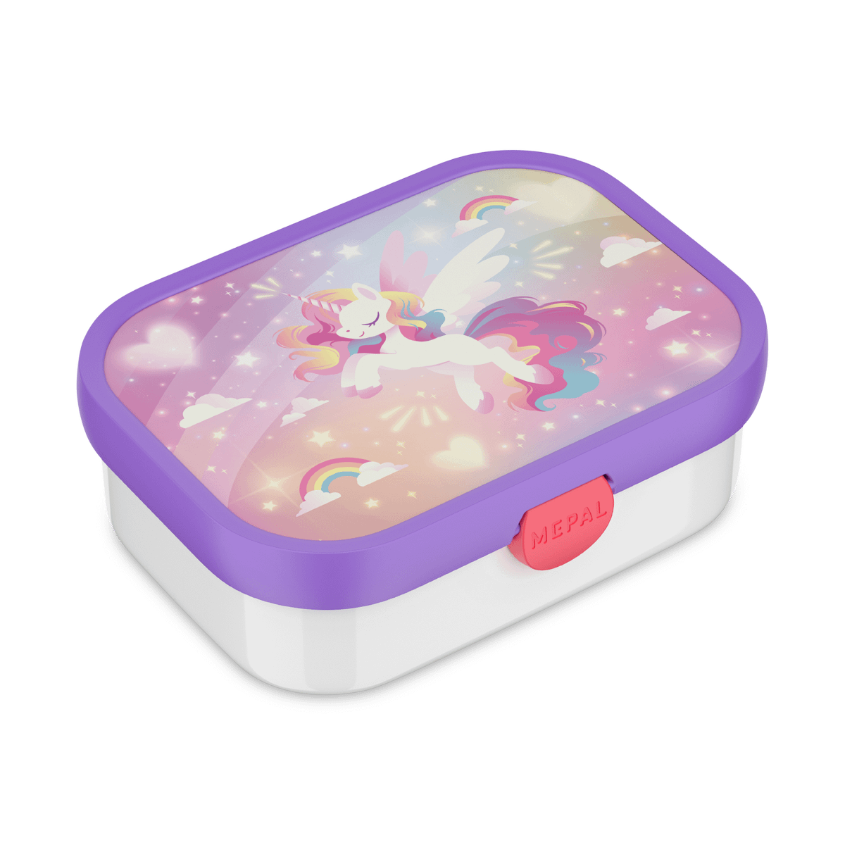 Lunchbox UNICORN GLOW Rechthoek Roze