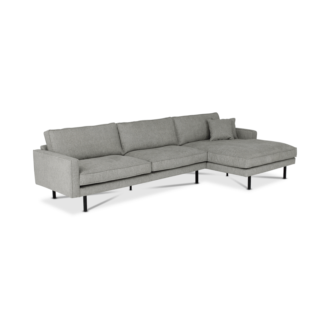 Hoeksalon ROMEO Longchair Rechts Fossil Grey B315 Hoeksalon ROMEO Longchair Rechts Fossil Grey B315