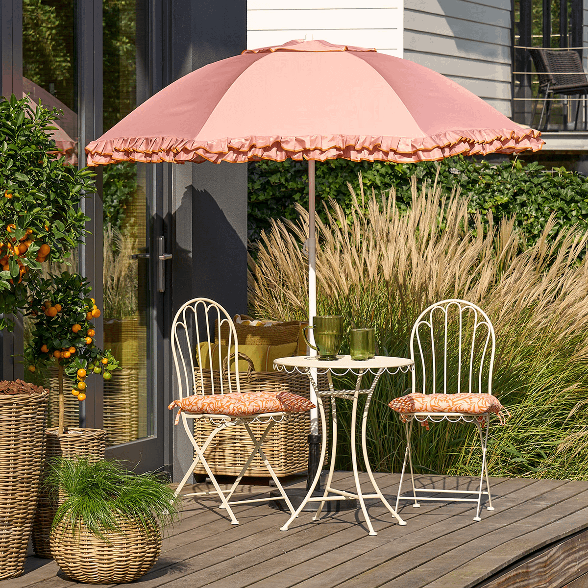 Parasol SOLINA Kantelbaar Perzik Ø195