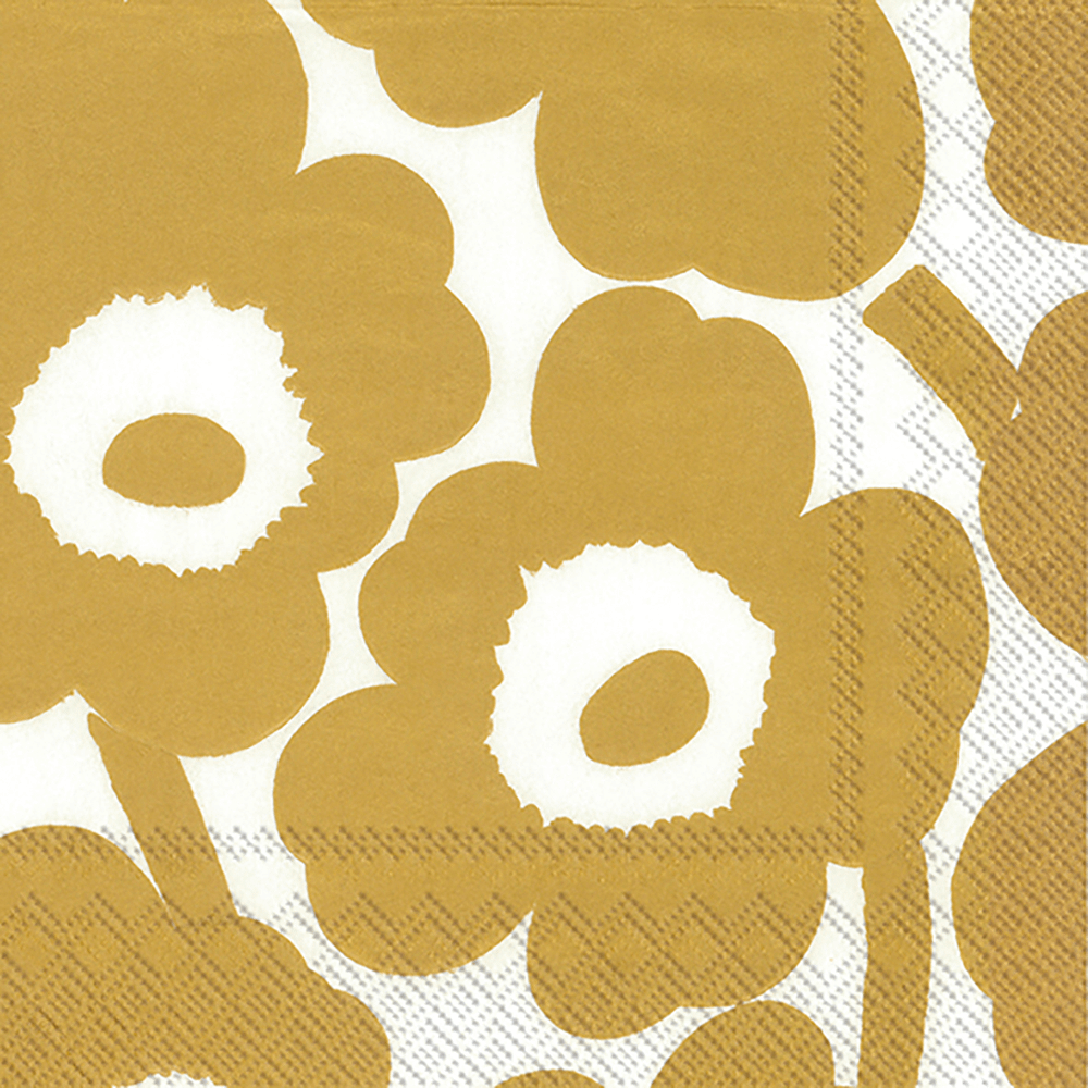 S/20 Servet UNIKKO Wit/Goud