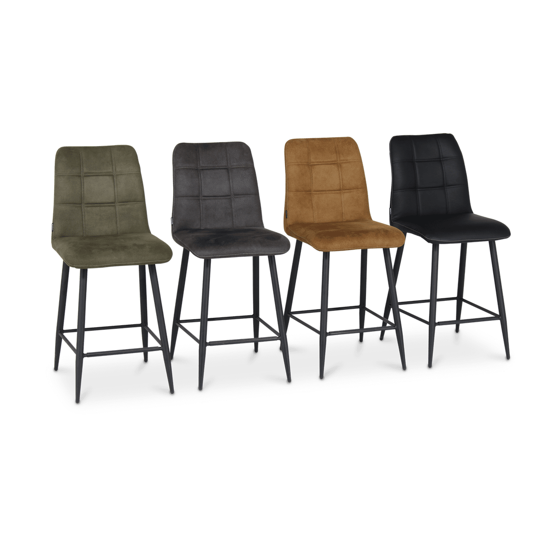 Barstoel LORIS ECO PU Nero Barstoel LORIS ECO PU Nero