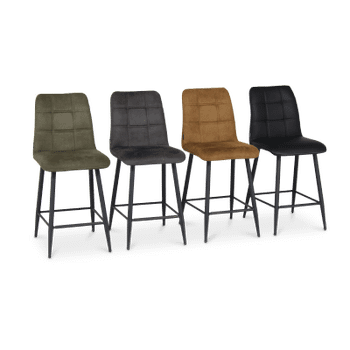 Barstoel LORIS ECO PU Nero Barstoel LORIS ECO PU Nero