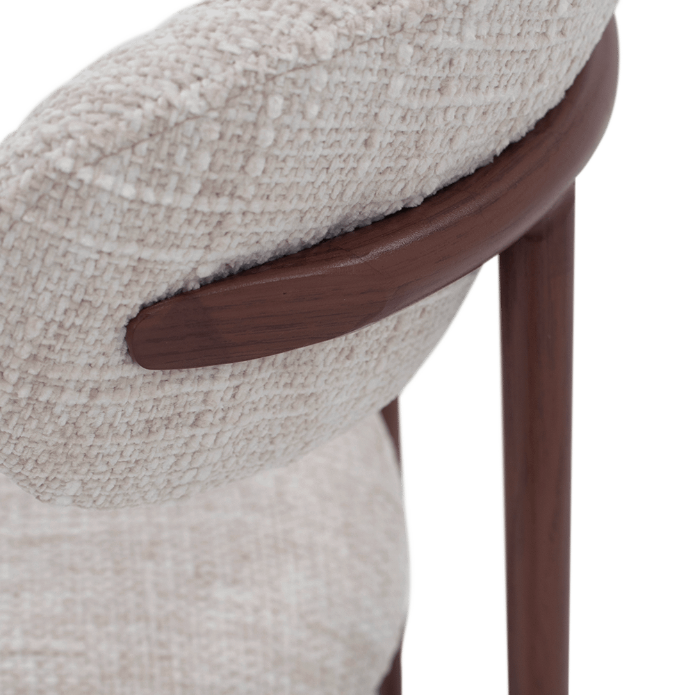 Barstoel MARGIT Natural/Walnut