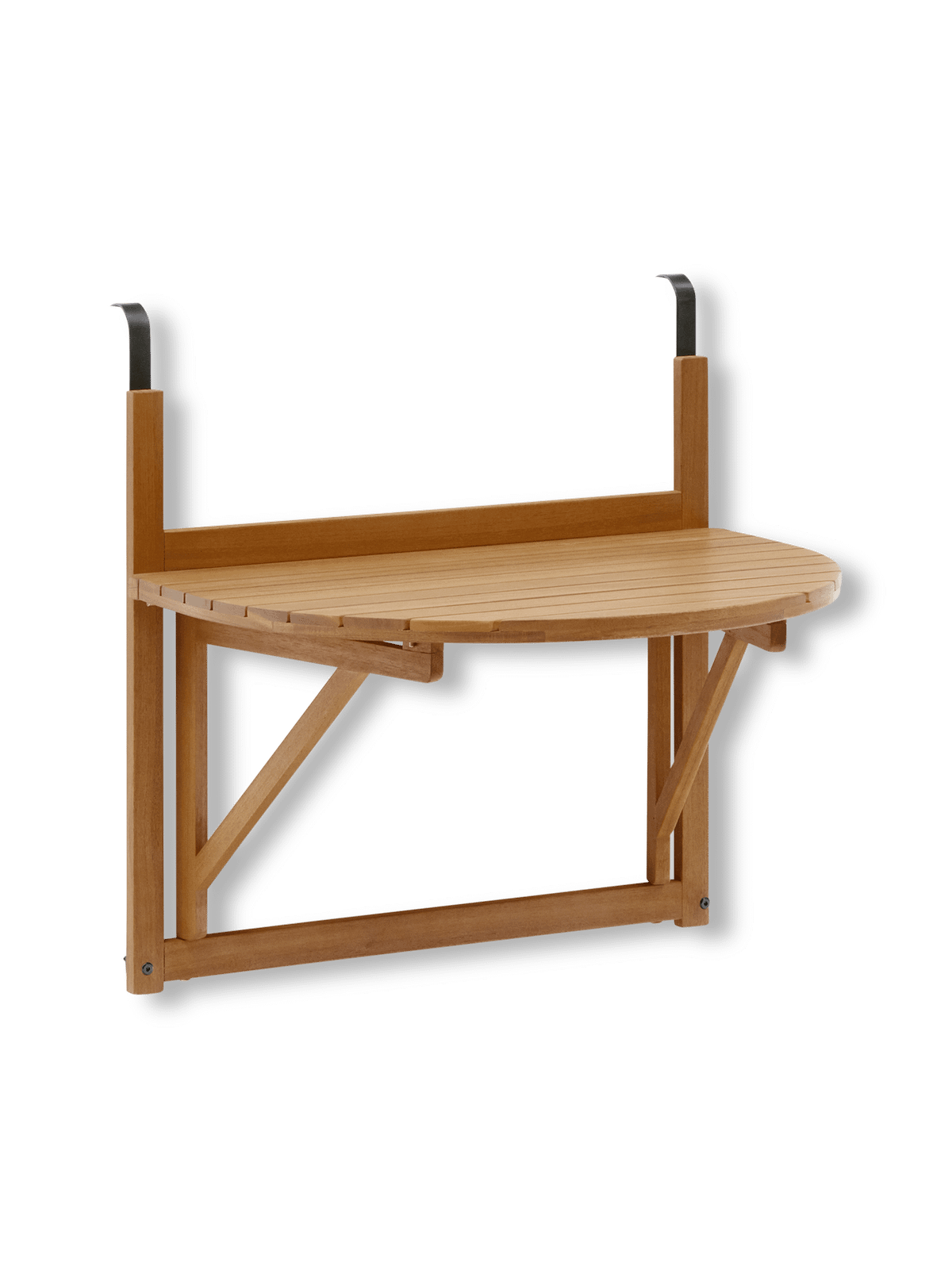 Klapbare balkontafel Amarilis in massief acaciahout 50 x 70 cm FSC 100%