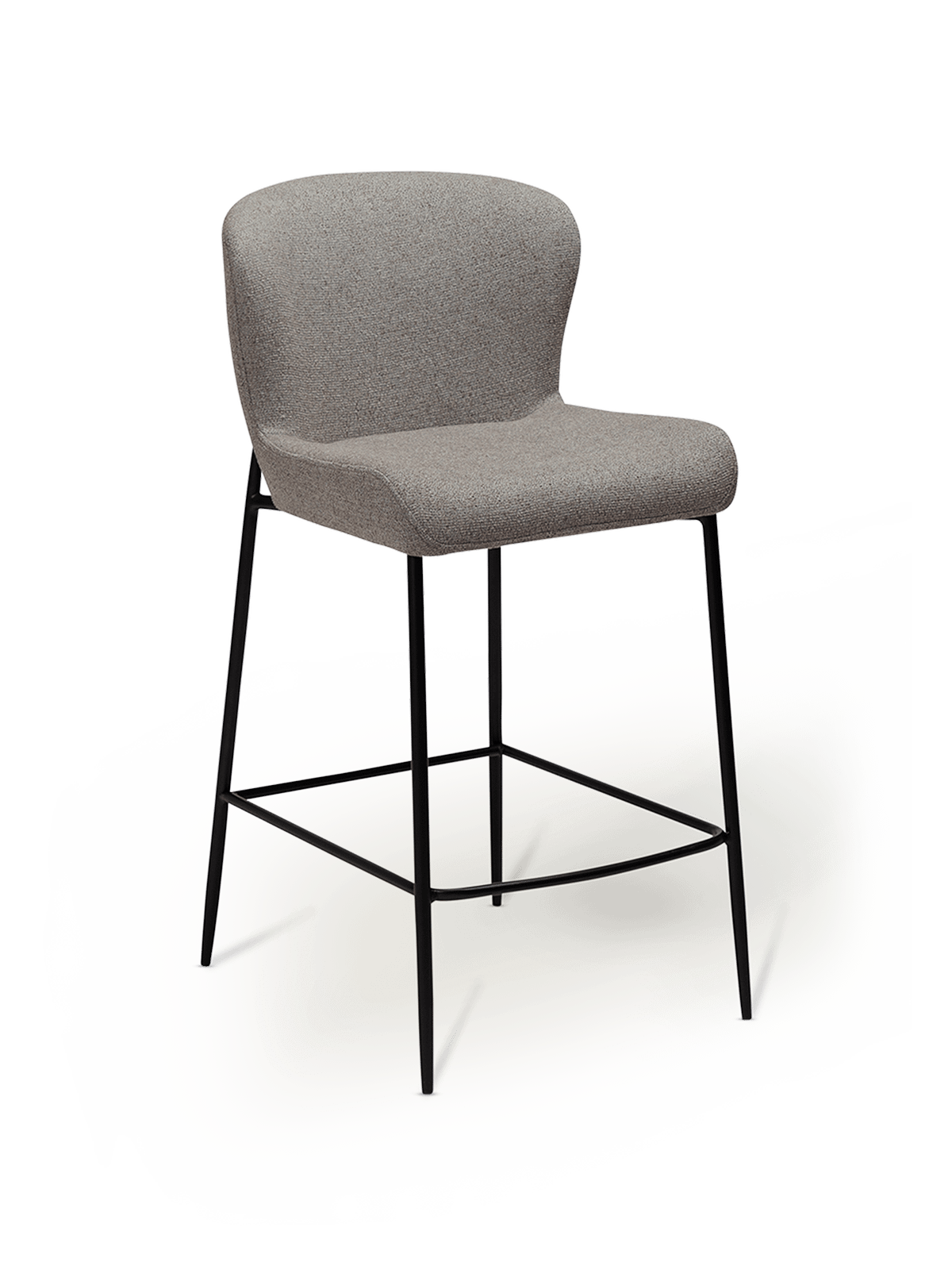 Bouclé gestoffeerde barstoel GLAM