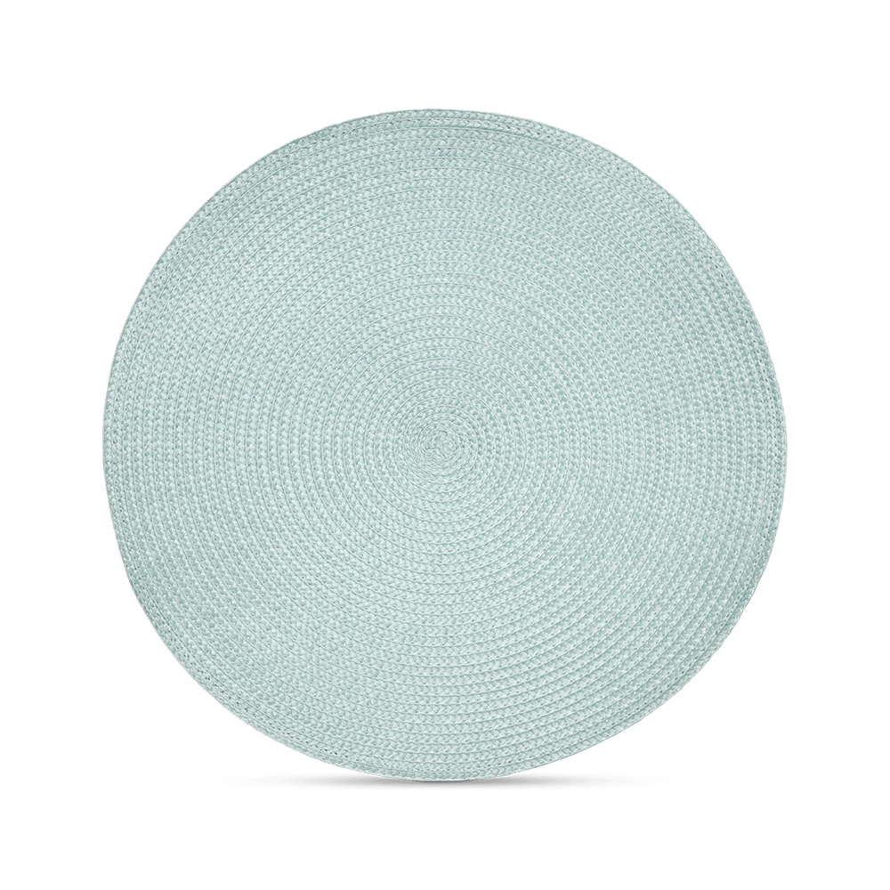 Placemat BRAID Rond Celedon